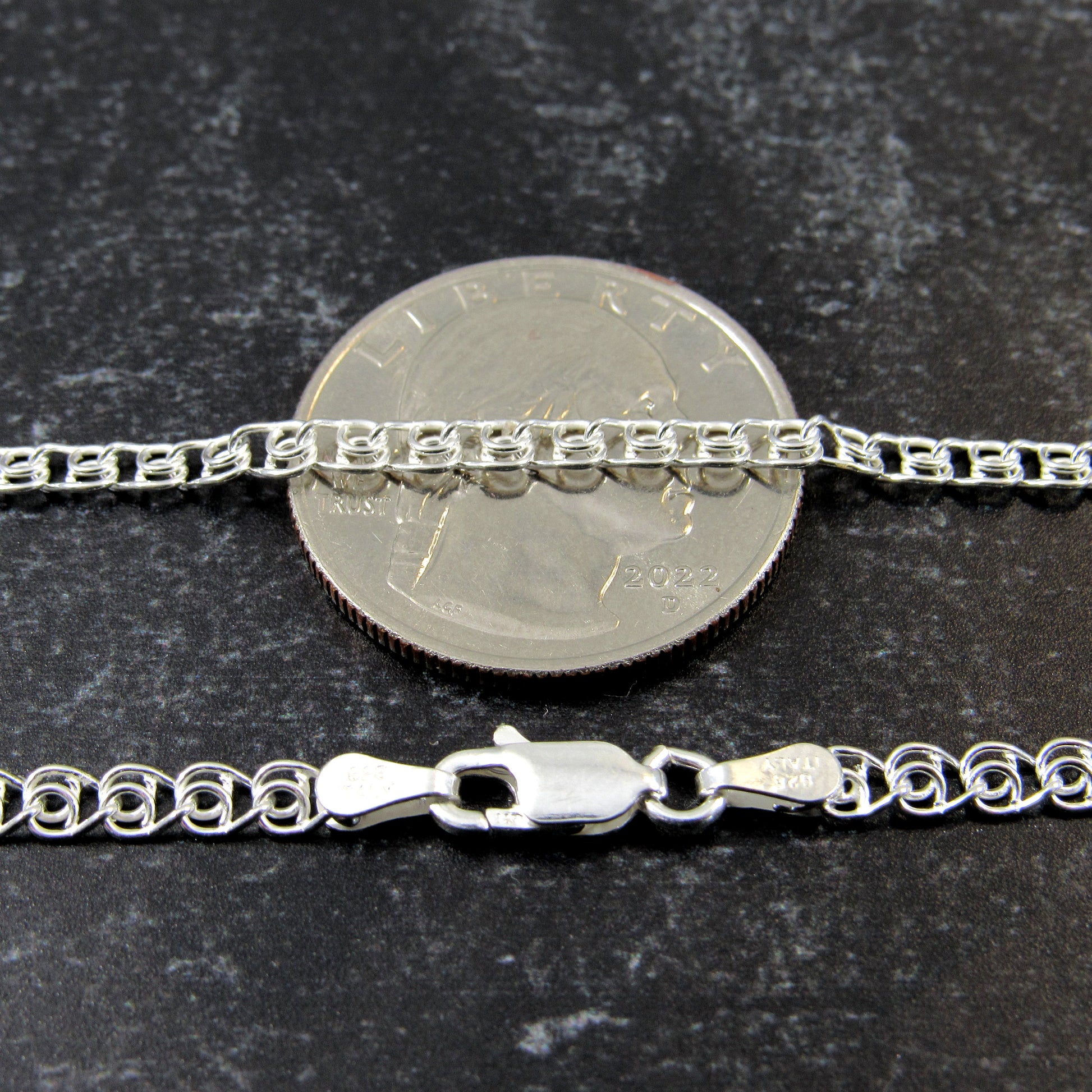 Solid 925 Sterling Silver Italian Love Link Necklace or Bracelet, Half Persian 2 in 1 Chain, Medieval Chainmaille Weave, Fancy Unisex Design