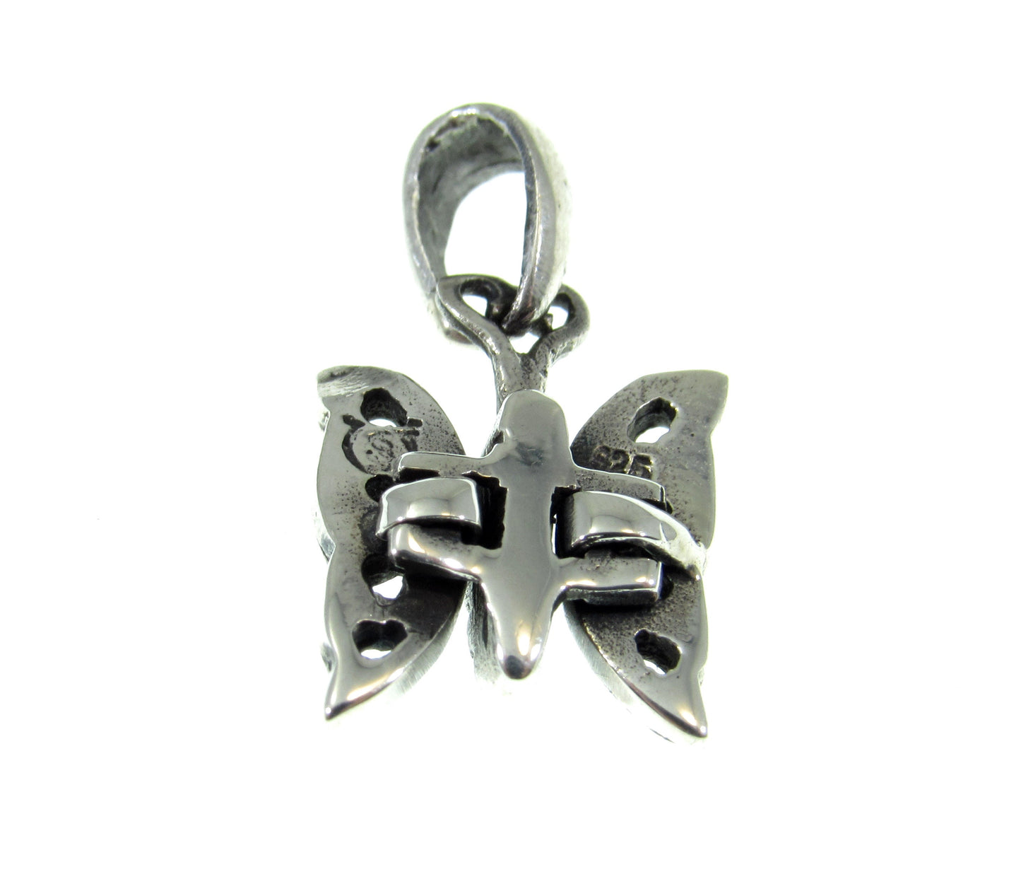 The cute little butterfly charm is quality stamped 925 for purity and weighs 1.7 grams of solid sterling silver