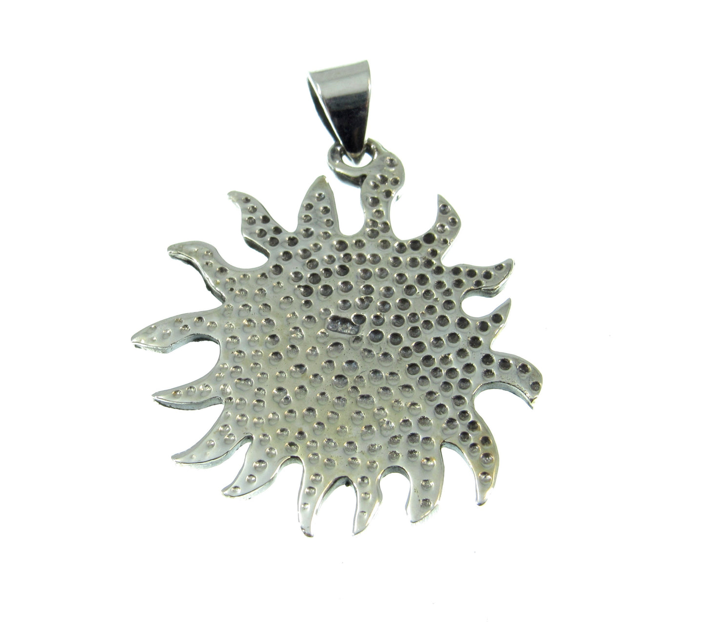 The Celtic sun rays trinity knot pendant is quality stamped 925 on the reverse and weighs 5 grams of solid sterling silver