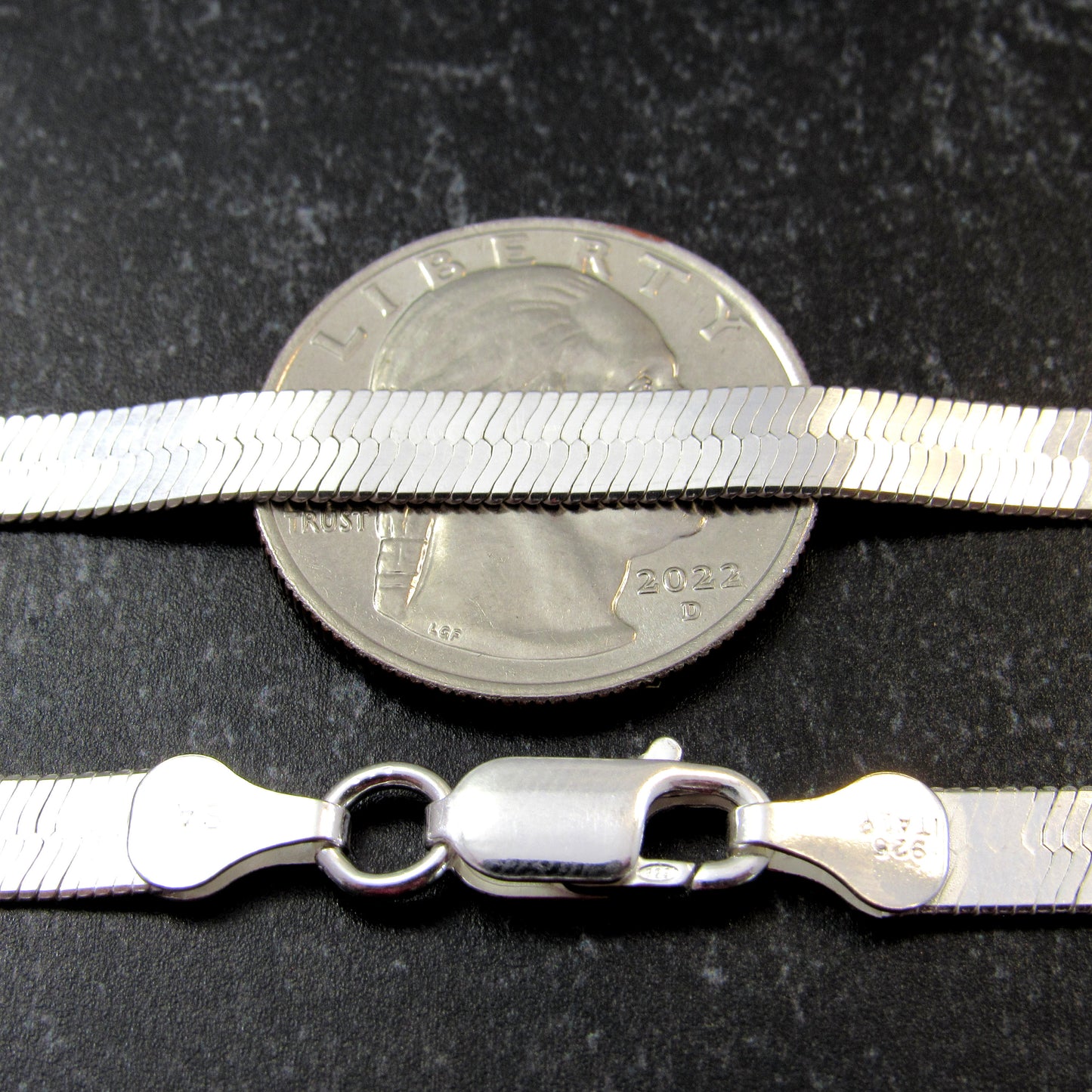 Solid 925 Sterling Silver Herringbone Chain, Unisex Italian Necklace / Bracelet, 3.5mm - 11mm, 7 - 30 Inches, Women's Layering Jewelry Gift