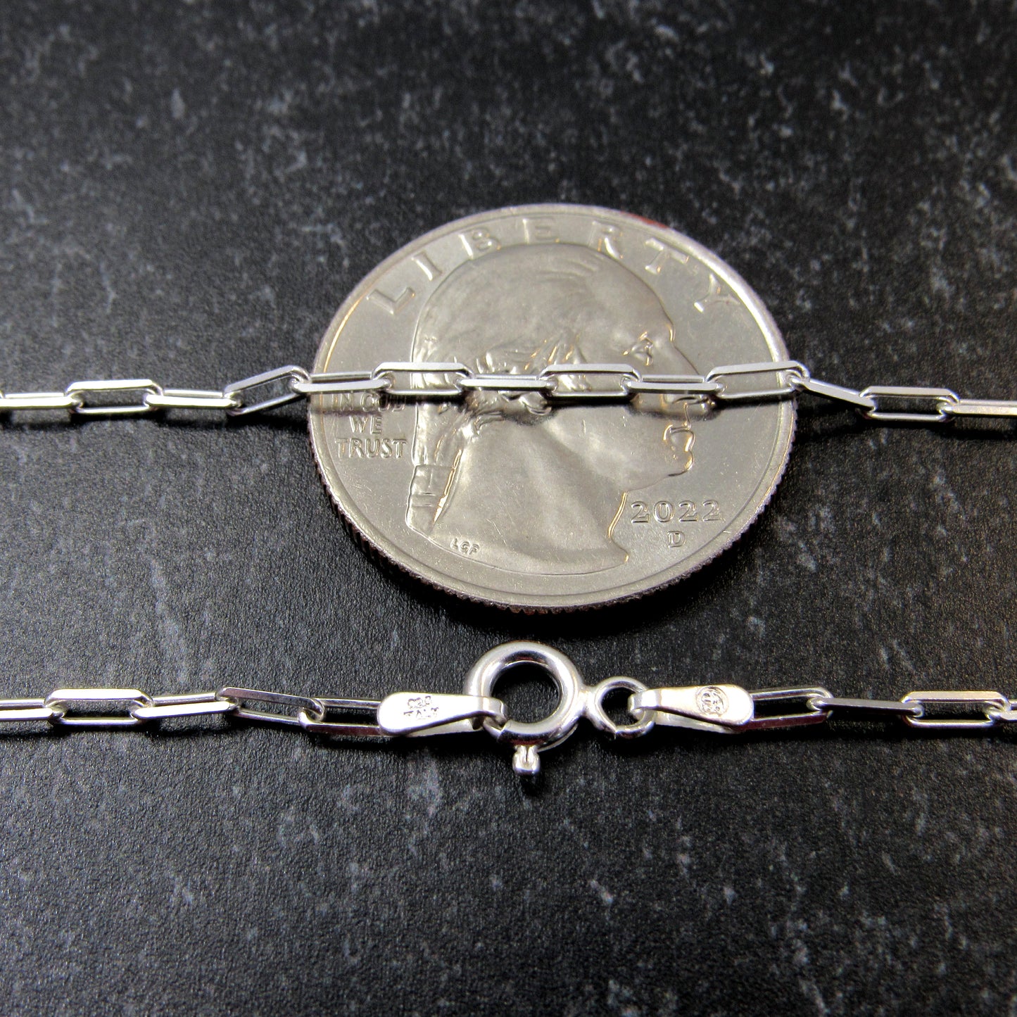 Solid 925 Sterling Silver Italian Paperclip Chain, Unisex Necklace / Bracelet for Men & Women, 2mm - 7mm, Sleek Edgy Urban Statement Jewelry