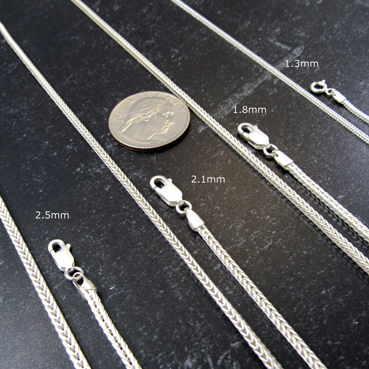 Solid 925 Sterling Silver Italian Foxtail Chain, Unisex Braided Necklace, Made in Italy, Men's & Women's Rustic Jewelry