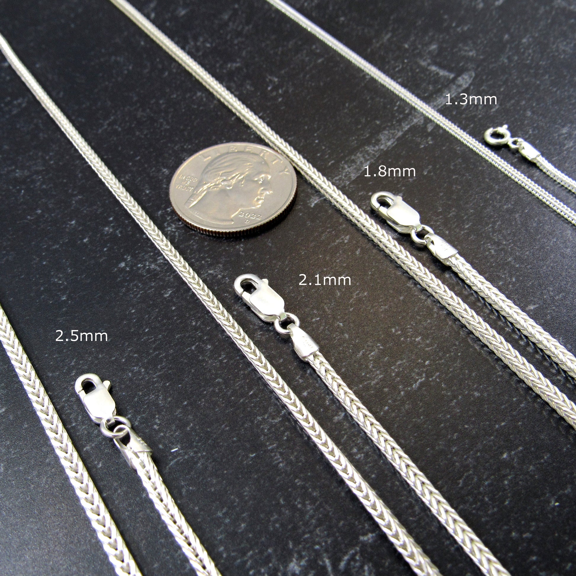 Solid 925 Sterling Silver Italian Foxtail Chain, Unisex Braided Necklace, Made in Italy, Men's & Women's Rustic Jewelry