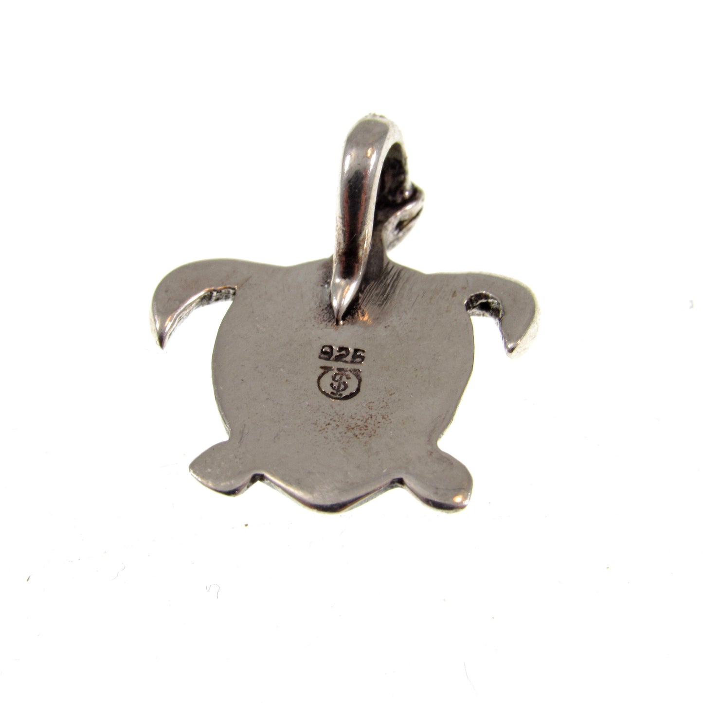 Solid 925 Sterling Silver Paua Shell Turtle Pendant – Sea Turtle Charm, Ocean Jewelry, Abalone Shell Charm, Nautical Gift for Beach Lovers