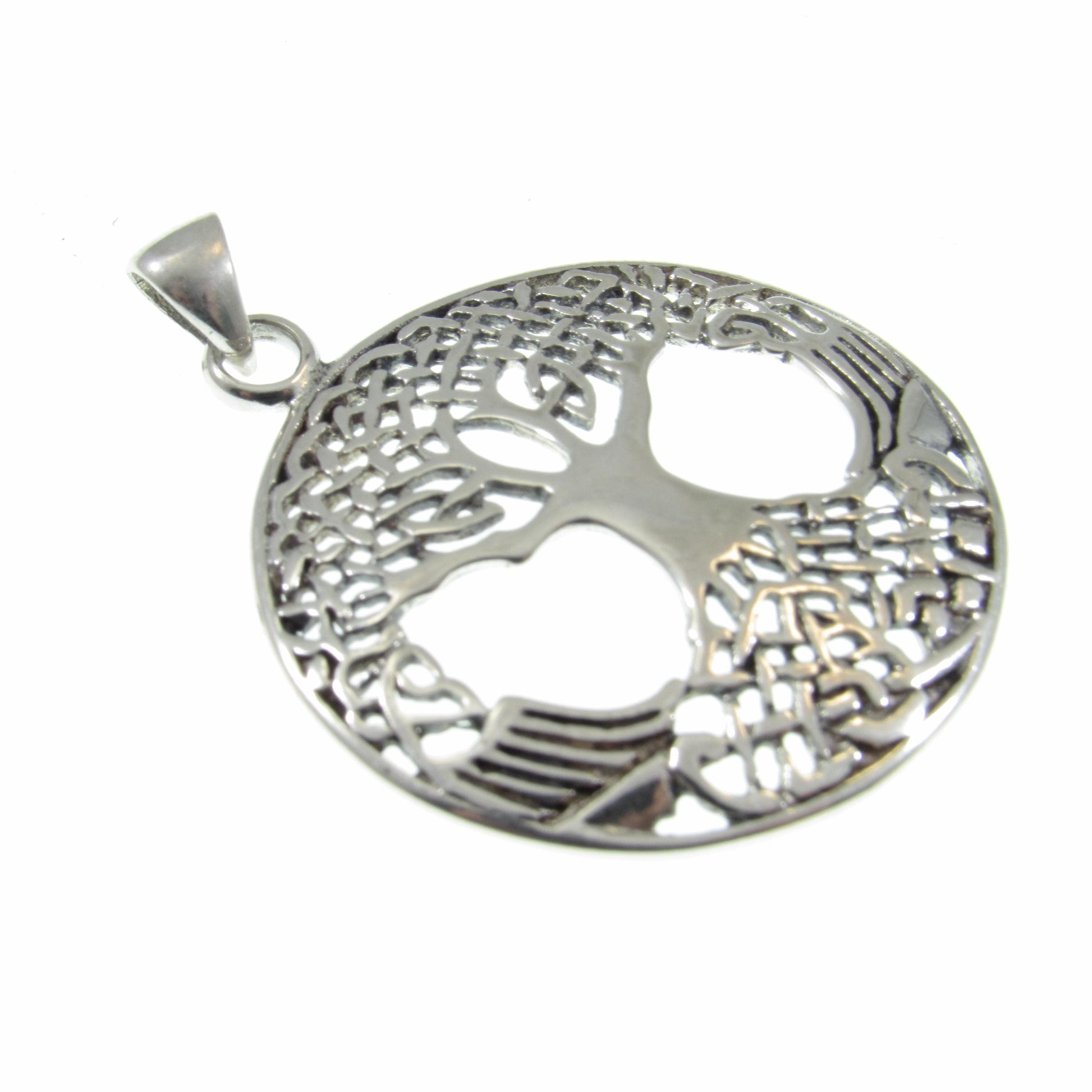 Solid 925 Sterling Silver Odin’s Tree of Life Pendant – Viking Celtic Jewelry, Yggdrasil Amulet, Norse Mythology Necklace Charm