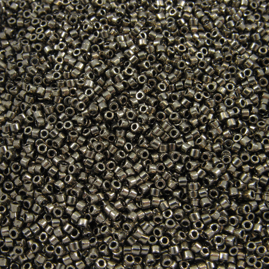 DB0022 11/0 Miyuki Metallic Dark Bronze Delica Seed Beads, 5 Grams Tube, 25 Grams Bag, DB22, DB-22 Japanese Glass Delicas for Jewelry Making