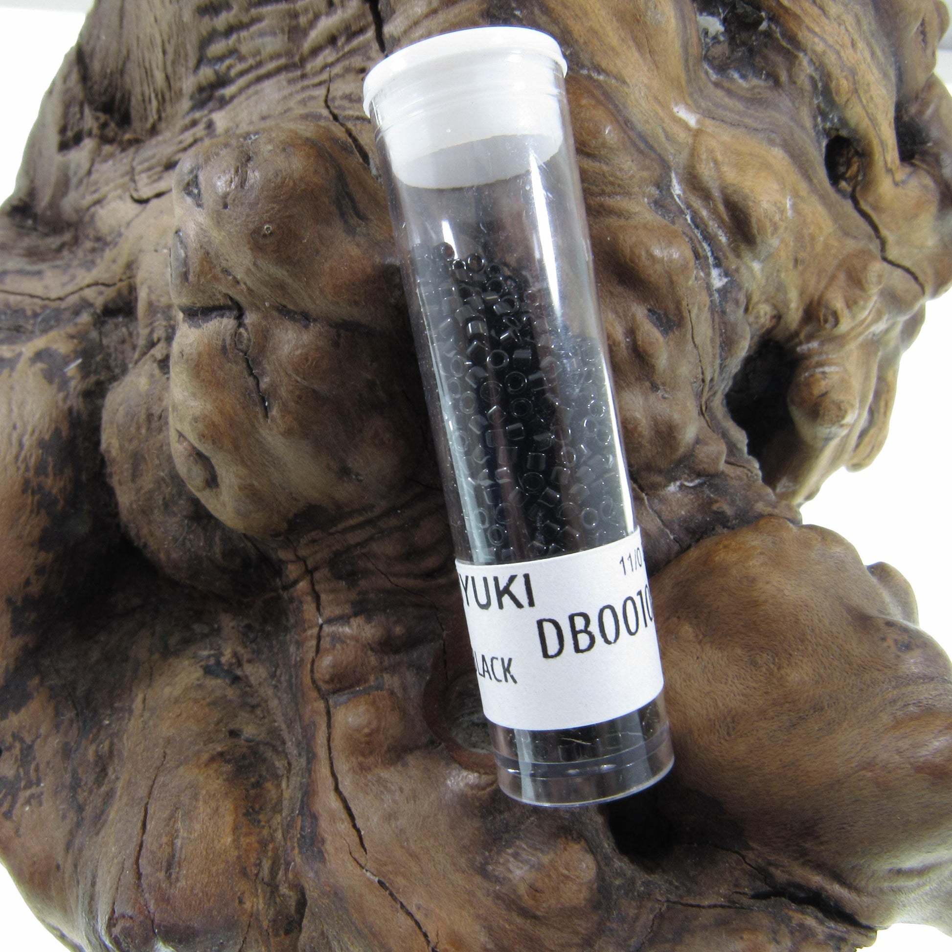 DB0010 11/0 Miyuki Black Delica Seed Beads, 5 Grams Tube, 25 Grams Bag, DB10, DB-10 Japanese Glass Delicas for Jewelry Making