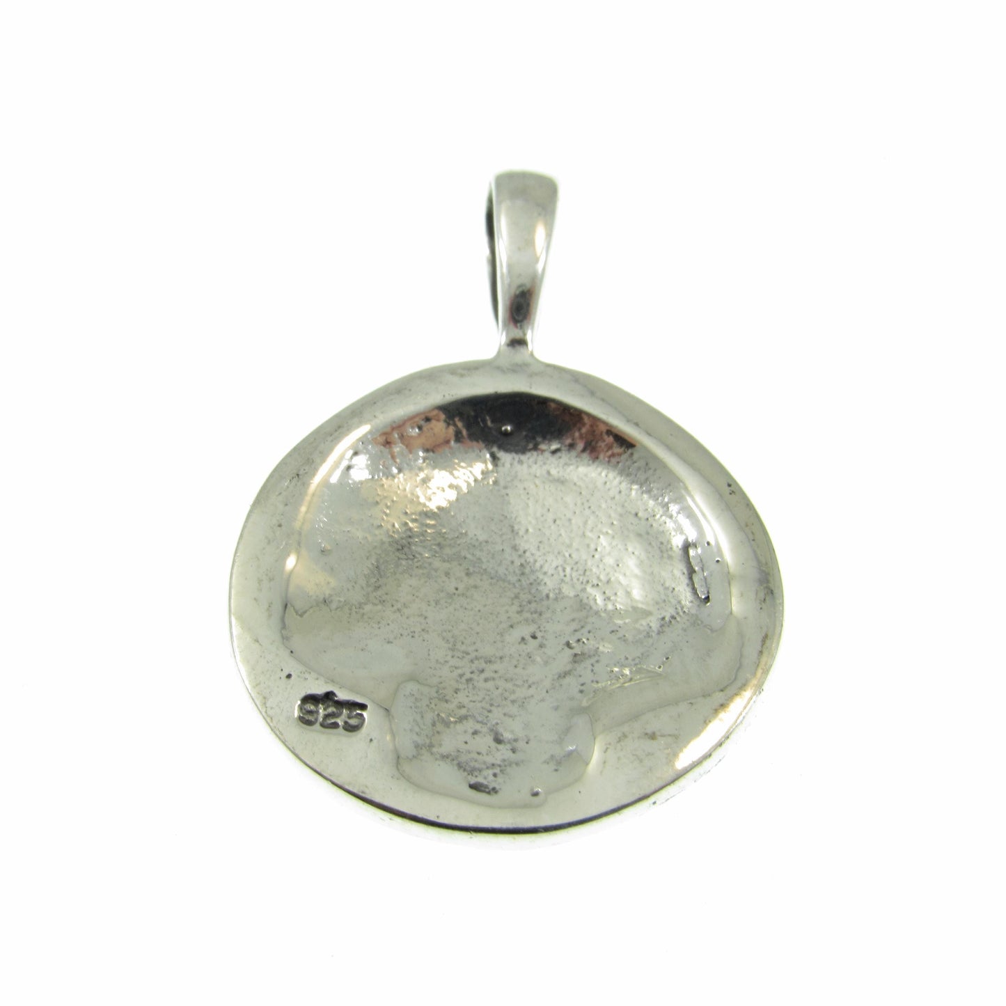 Solid 925 Sterling Silver Native American Indian Head Chief Handcrafted Pendant