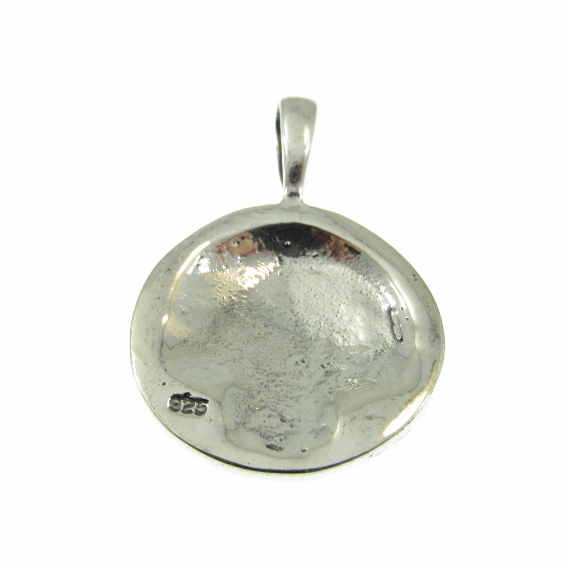 Solid 925 Sterling Silver Native American Indian Head Chief Handcrafted Pendant