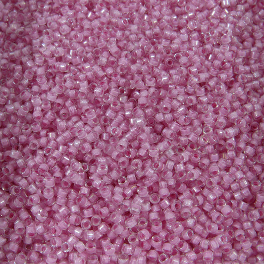 DB0072 11/0 Miyuki Orchid Lined Crystal Luster Delica Seed Beads, 5 Grams Tube, 25 Grams Bag DB72, DB-72 Japanese Glass Delicas for Jewelry