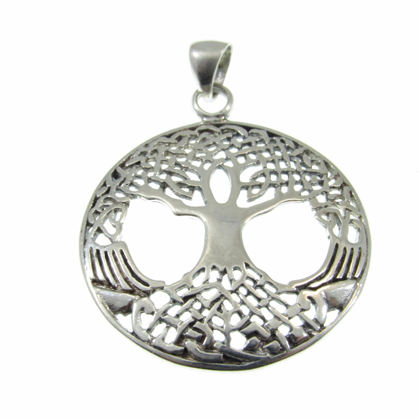 Solid 925 Sterling Silver Odin’s Tree of Life Pendant – Viking Celtic Jewelry, Yggdrasil Amulet, Norse Mythology Necklace Charm