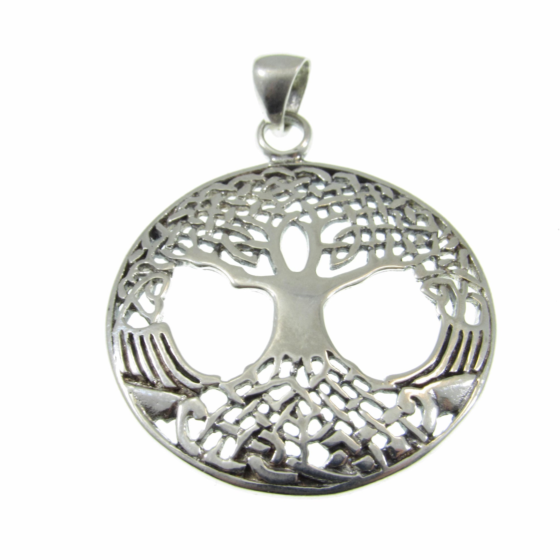 Solid 925 Sterling Silver Odin’s Tree of Life Pendant – Viking Celtic Jewelry, Yggdrasil Amulet, Norse Mythology Necklace Charm