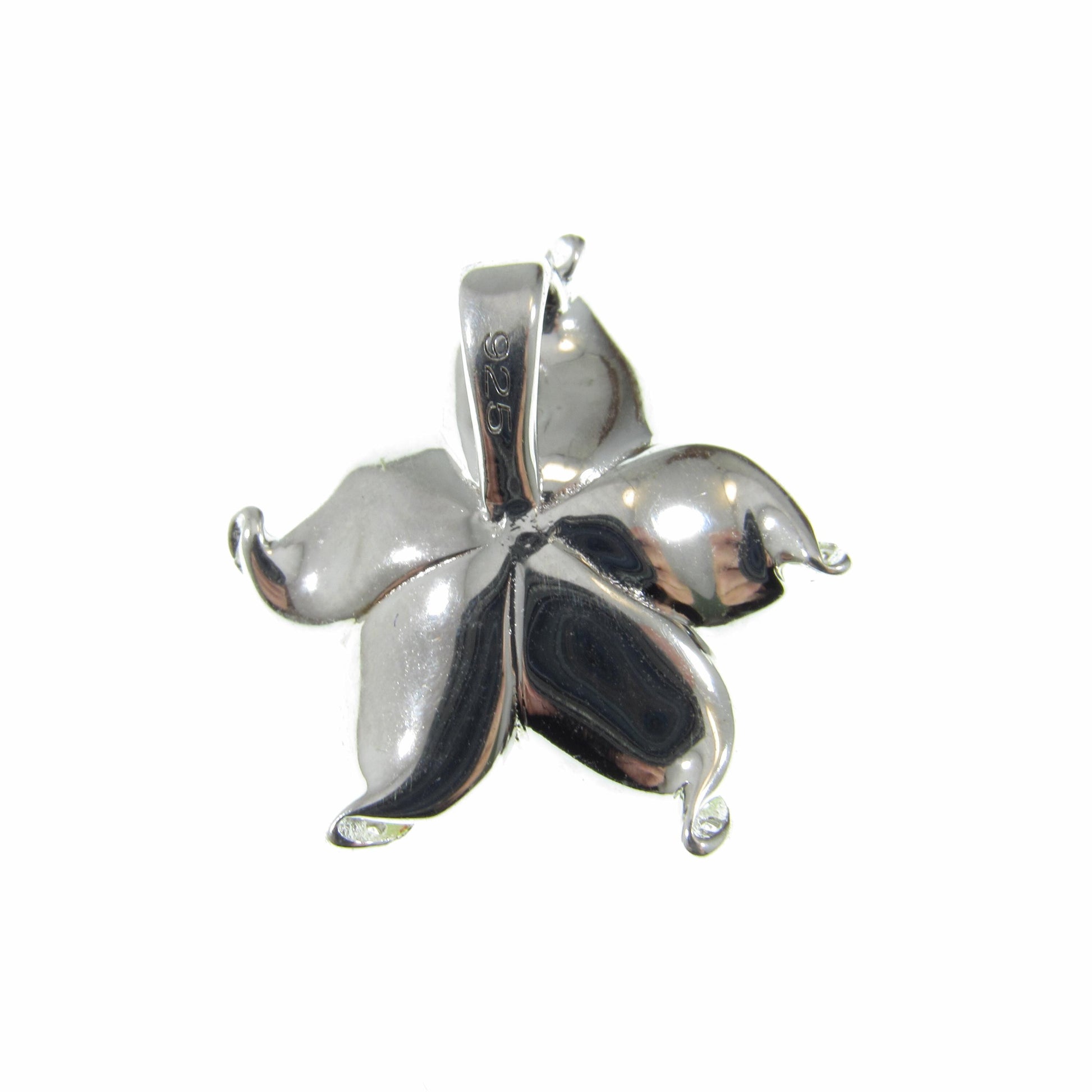 Solid 925 Sterling Silver & Enamel Hibiscus Flower Slide Pendant, Colorful Green Yellow and Red Charm, Handcrafted Floral Jewelry with CZs