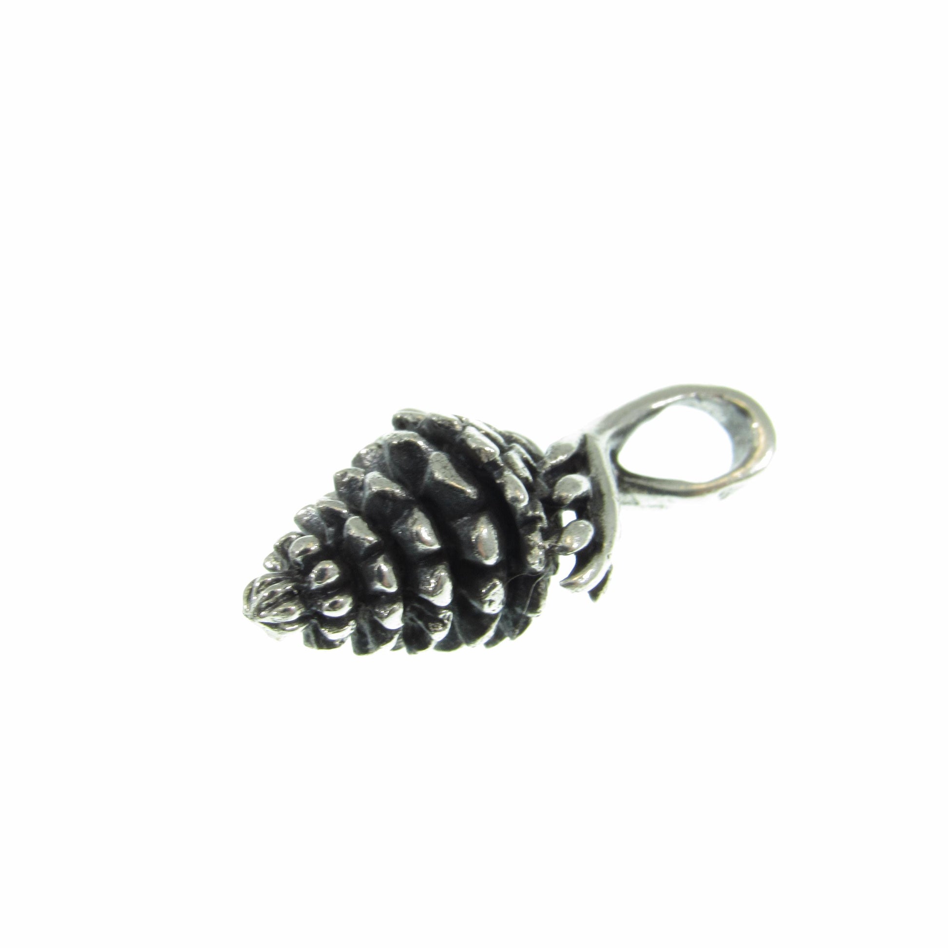 Solid 925 Sterling Silver Pinecone Pendant - Nature Jewelry, Forest Necklace Charm, Woodland Gift for Hikers & Outdoor Lovers