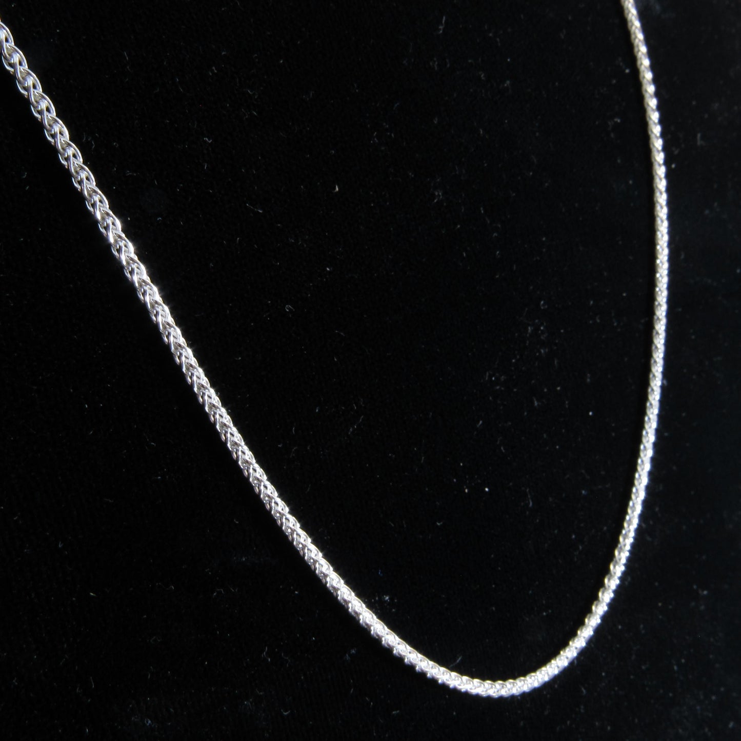 1.9MM Solid 925 Sterling Silver Wheat Chain for Women, Women's Italian Spiga Necklace, Layering Necklace Chain, Made in Italy, 045 Gauge