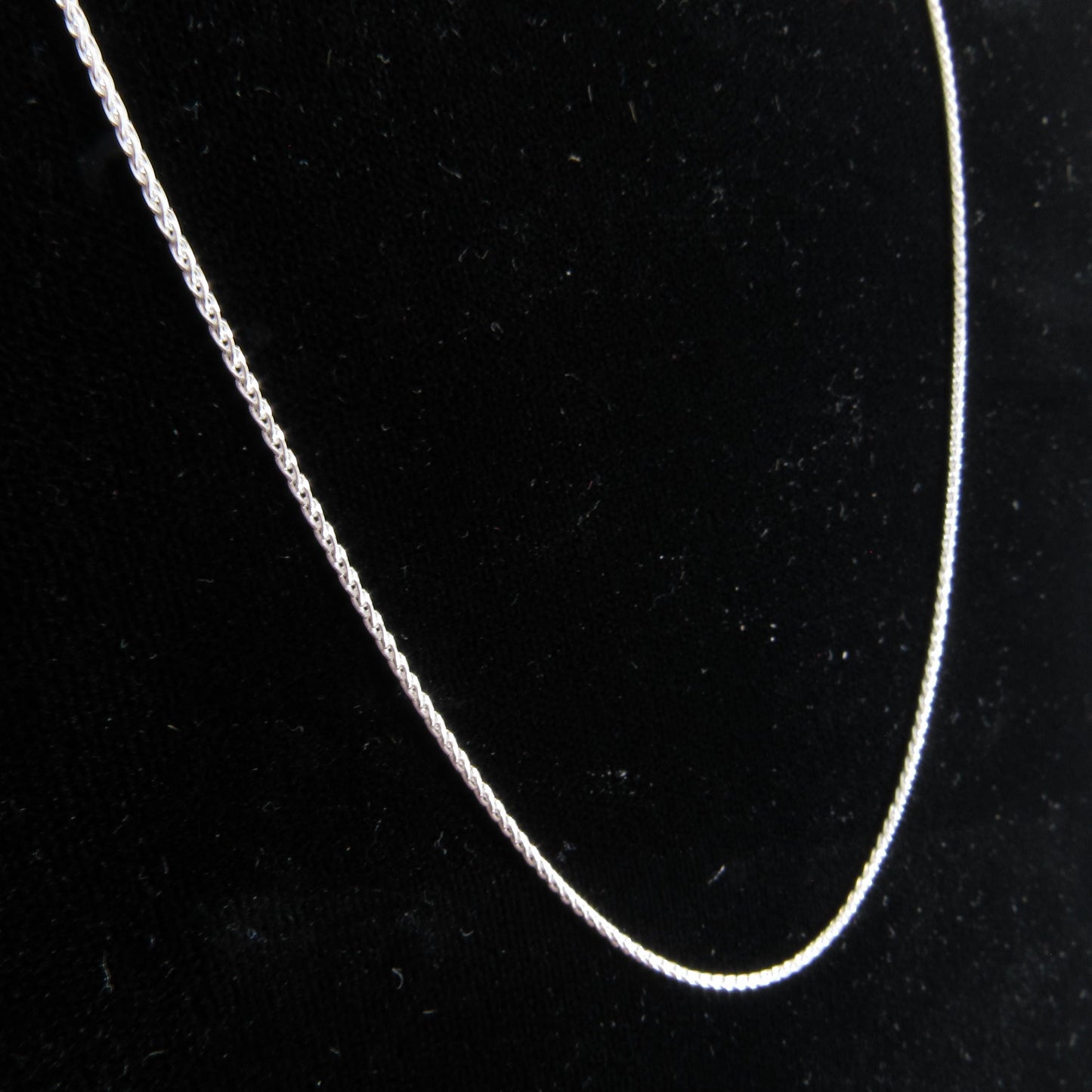 1.1MM Solid 925 Sterling Silver Wheat Chain for Women, Women's Italian Spiga Necklace, Layering Necklace Chain, Made in Italy, 020 Gauge