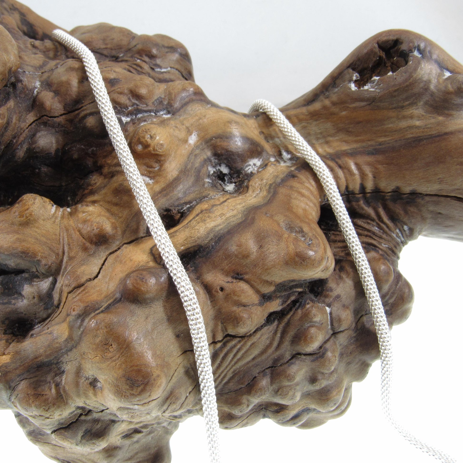 3MM Solid 925 Sterling Silver Popcorn Mesh Chain, Italian Women's Necklace, Made in Italy, Minimalist Feminine Style, Elegant Coreana Chain