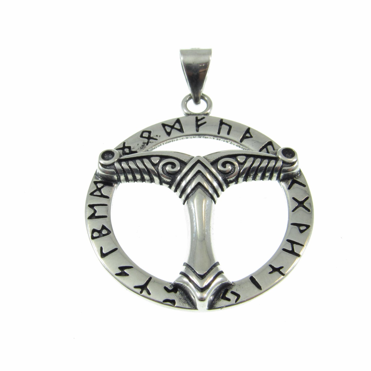 Solid 925 Sterling Silver Irminsul Pendant – Handcrafted Norse Jewelry, Runic Amulet, Pagan Talisman, Germanic Symbol Necklace Pendant
