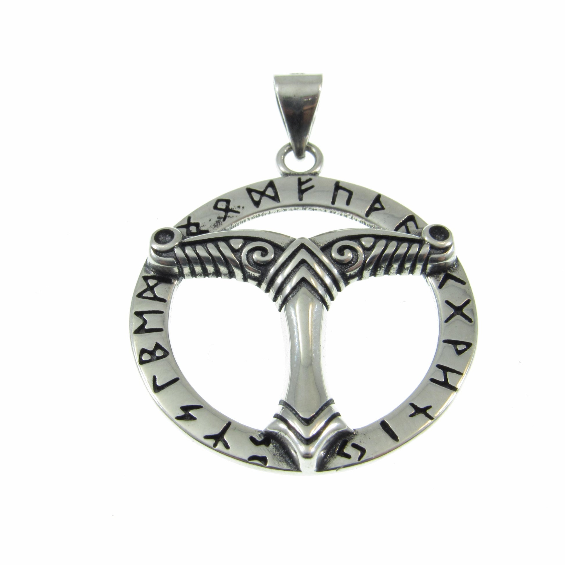 Solid 925 Sterling Silver Irminsul Pendant – Handcrafted Norse Jewelry, Runic Amulet, Pagan Talisman, Germanic Symbol Necklace Pendant
