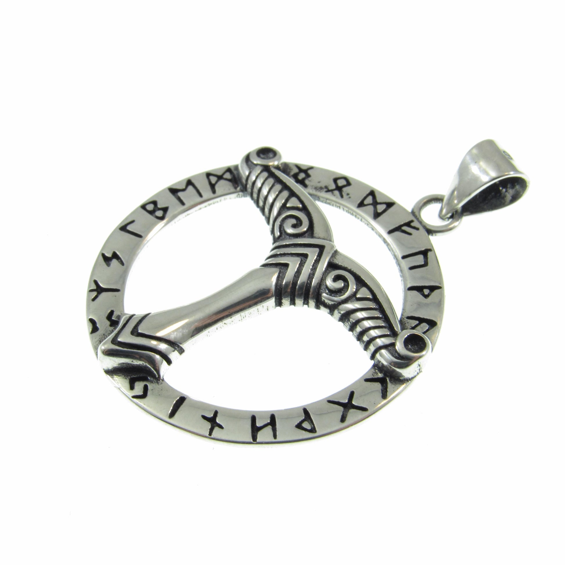 Solid 925 Sterling Silver Irminsul Pendant – Handcrafted Norse Jewelry, Runic Amulet, Pagan Talisman, Germanic Symbol Necklace Pendant