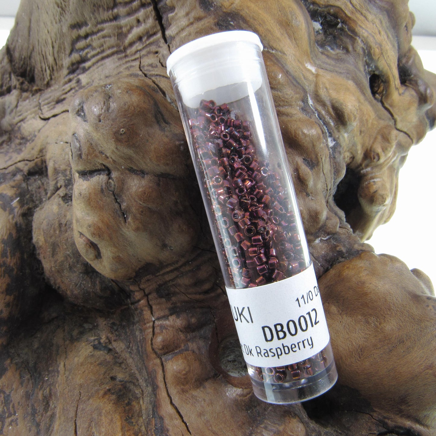 DB0012 11/0 Miyuki Metallic Dark Raspberry Delica Seed Beads, 5 Grams Tube, 25 Grams Bag, DB12, DB-0012 Japanese Glass Delicas for Jewelry