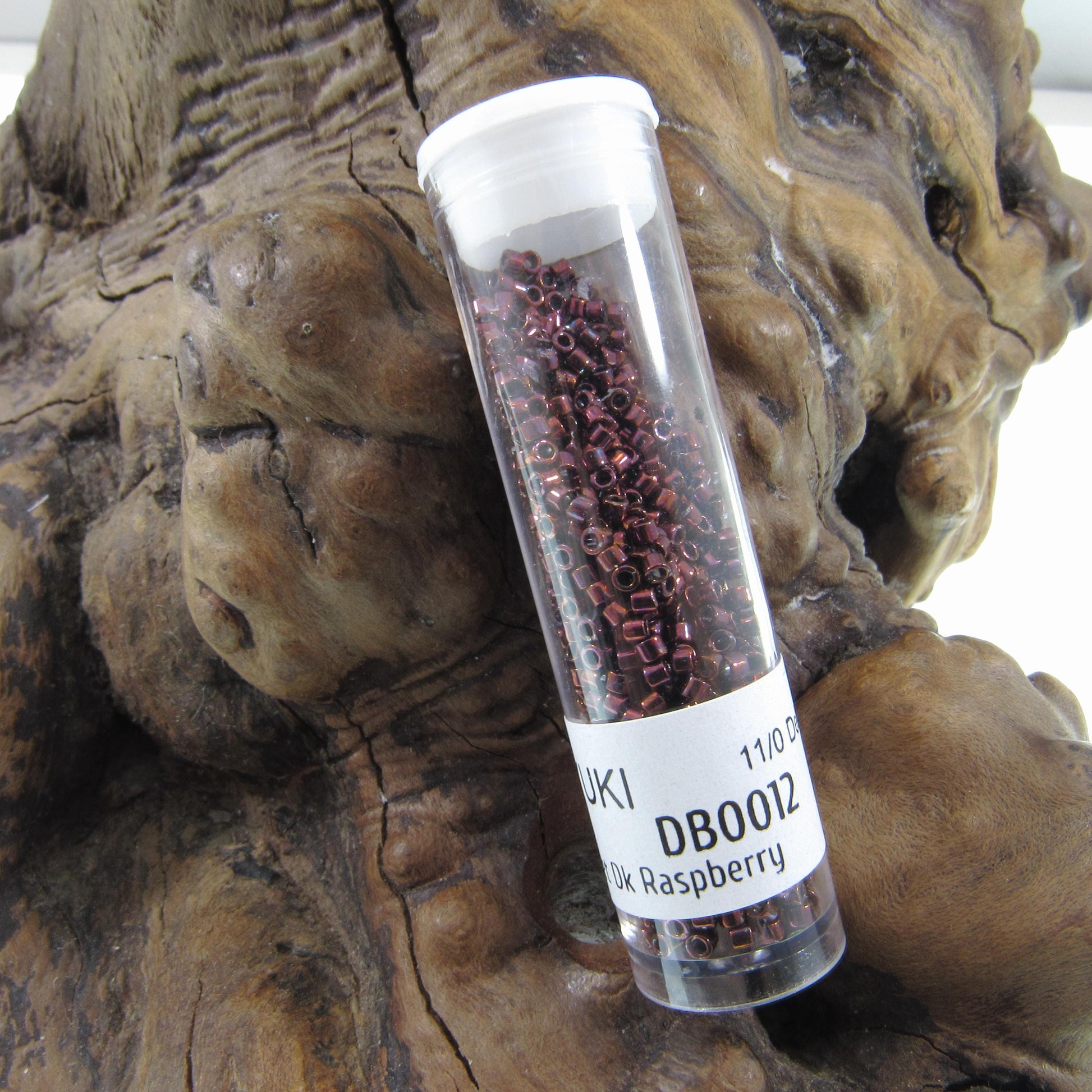 DB0012 11/0 Miyuki Metallic Dark Raspberry Delica Seed Beads, 5 Grams Tube, 25 Grams Bag, DB12, DB-0012 Japanese Glass Delicas for Jewelry