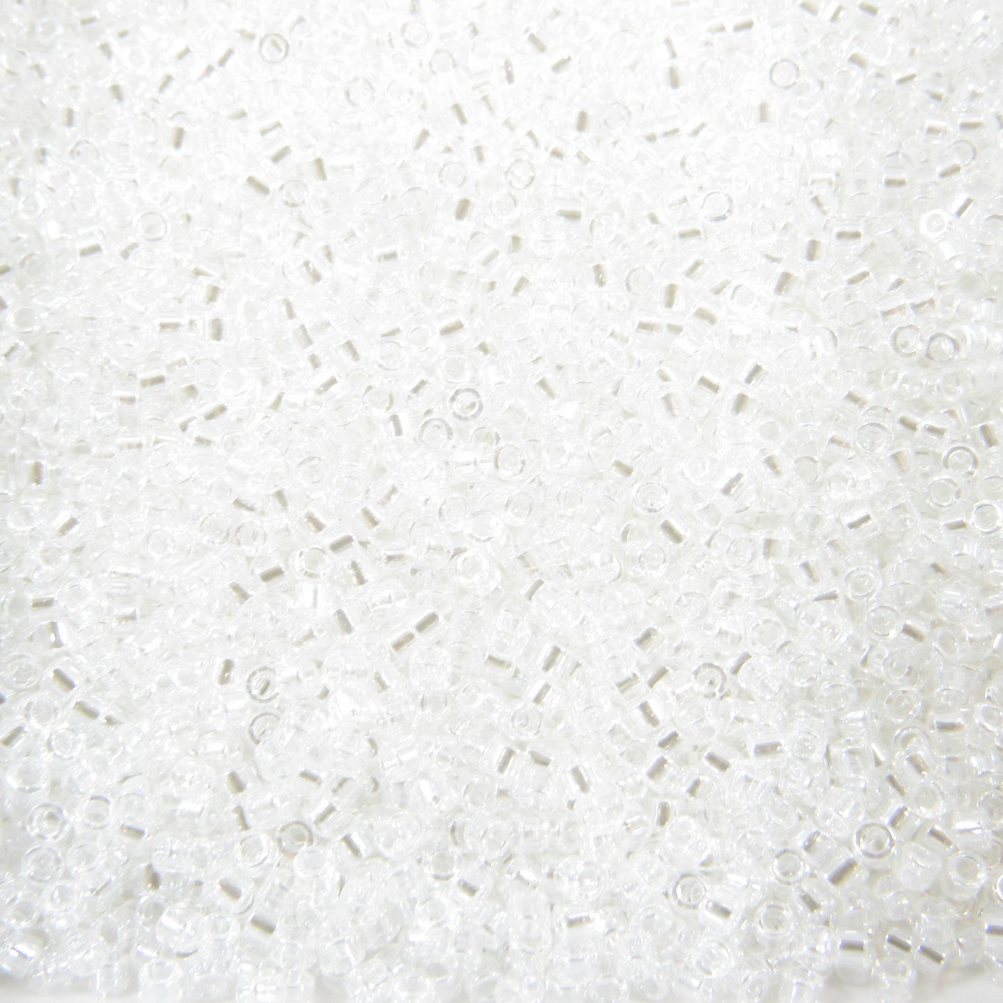 DB0050 11/0 Miyuki Crystal Luster Delica Seed Beads, 5 Grams Tube, 25 Grams Bag, DB50, DB-50 Japanese Glass Delicas for Jewelry Making