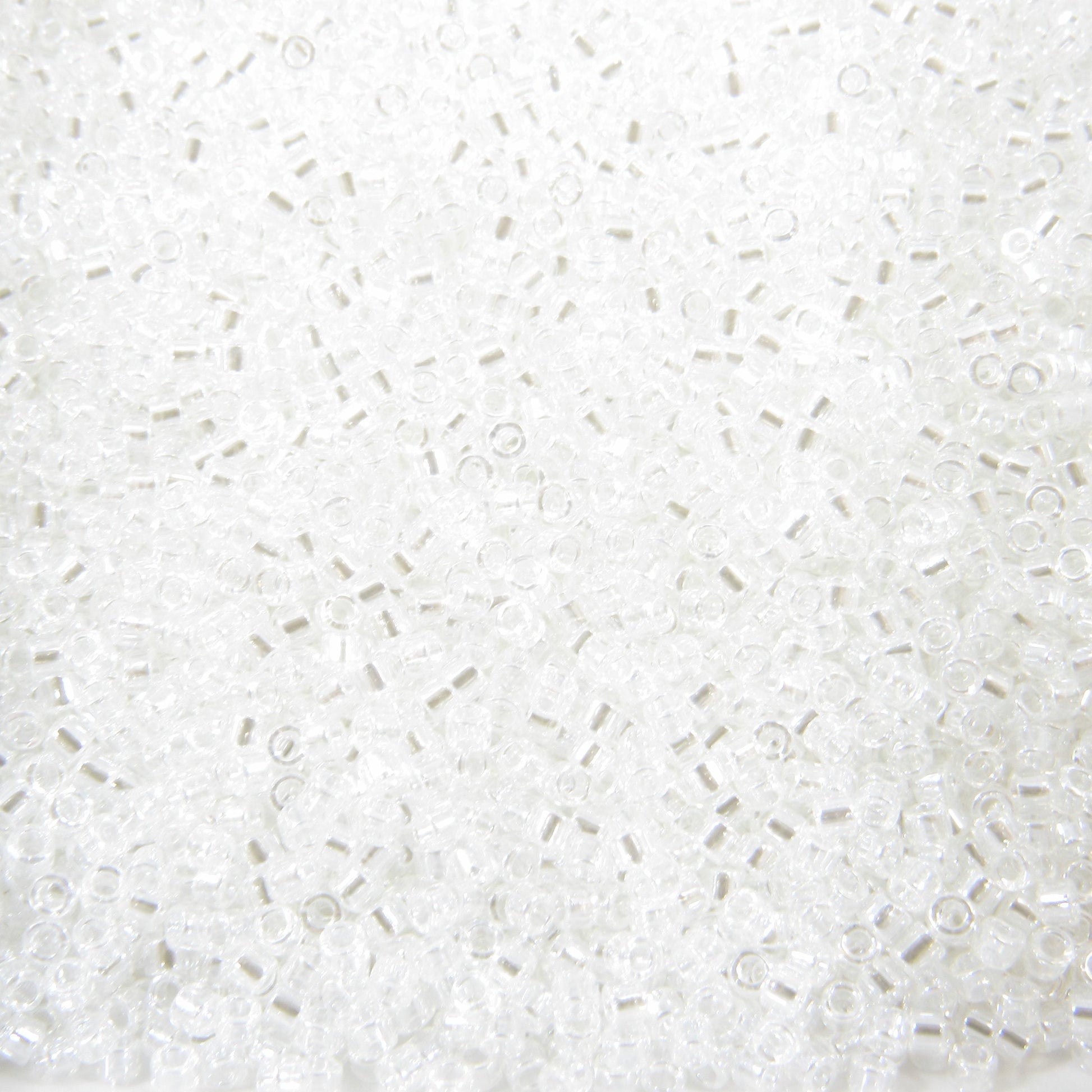 DB0050 11/0 Miyuki Crystal Luster Delica Seed Beads, 5 Grams Tube, 25 Grams Bag, DB50, DB-50 Japanese Glass Delicas for Jewelry Making