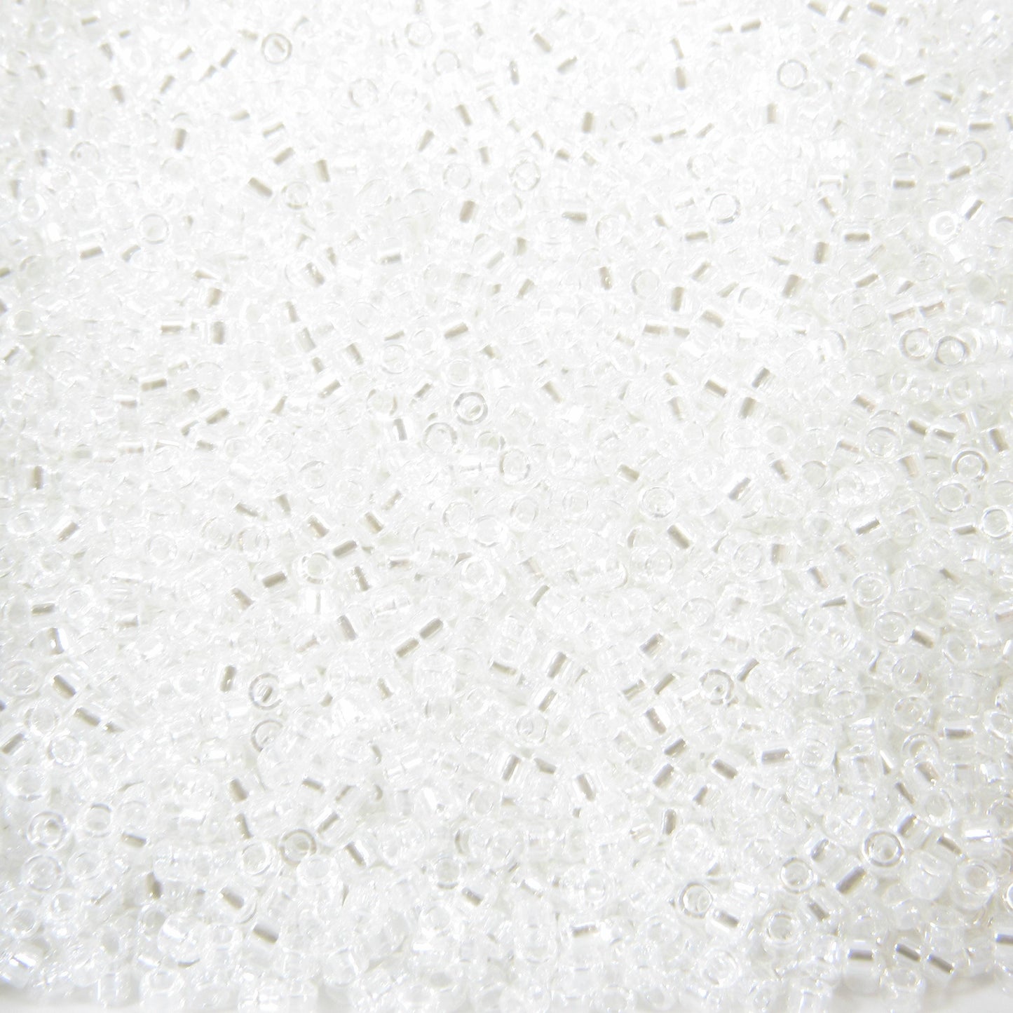 DB0050 11/0 Miyuki Crystal Luster Delica Seed Beads, 5 Grams Tube, 25 Grams Bag, DB50, DB-50 Japanese Glass Delicas for Jewelry Making