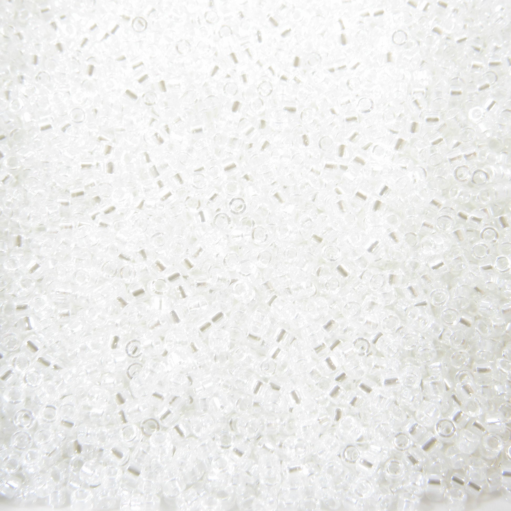 DB0050 11/0 Miyuki Crystal Luster Delica Seed Beads, 5 Grams Tube, 25 Grams Bag, DB50, DB-50 Japanese Glass Delicas for Jewelry Making