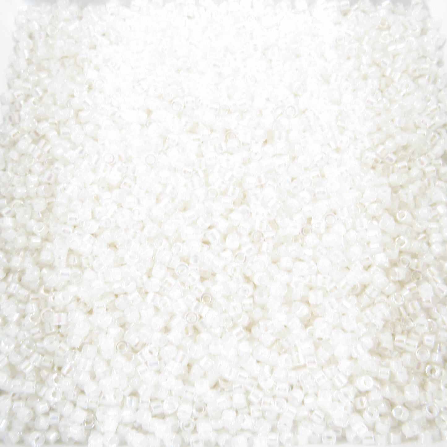 DB0052 11/0 Miyuki Pale Peach Lined Crystal AB Delica Seed Beads, 5 Grams Tube, 25 Grams Bag, DB52, DB-52 Japanese Glass Delicas for Jewelry