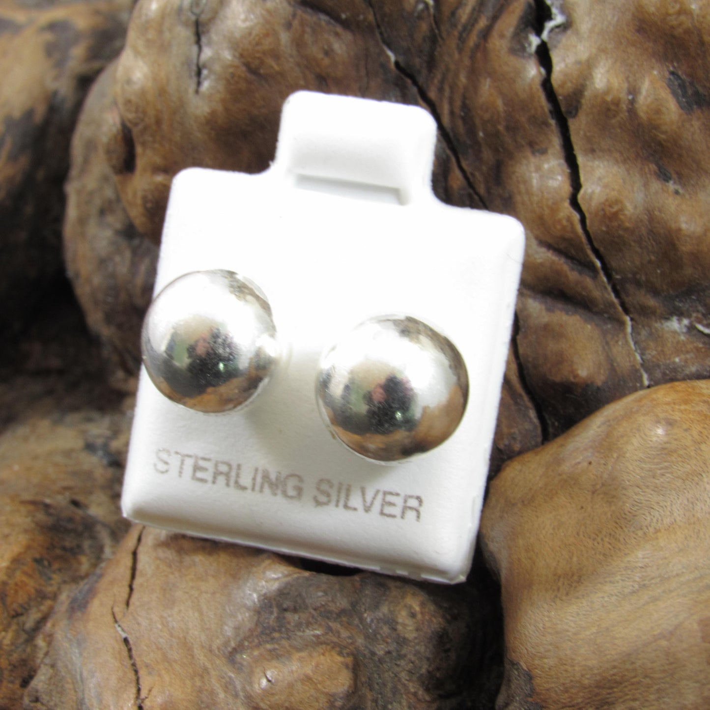 Solid 925 Sterling Silver Ball Stud Earrings – Simple Round Studs in Small, Medium & Large Sizes – Minimalist Earring Balls for Men / Women