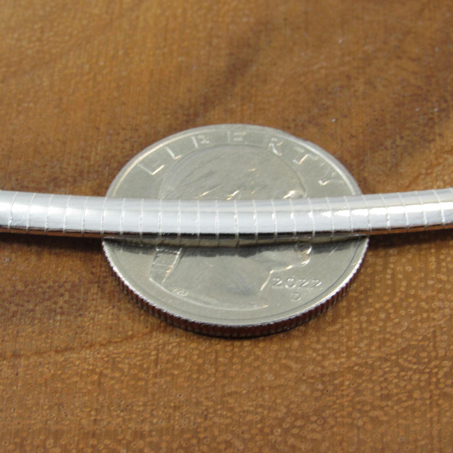 Solid 925 Sterling Silver Italian Flat Omega Chain Necklace, Women's Collar / Choker Chain, Stacking or Layering Necklace, Statement Jewelry