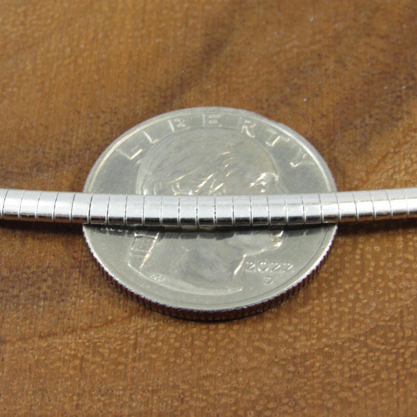 Solid 925 Sterling Silver Italian Flat Omega Chain Necklace, Women's Collar / Choker Chain, Stacking or Layering Necklace, Statement Jewelry