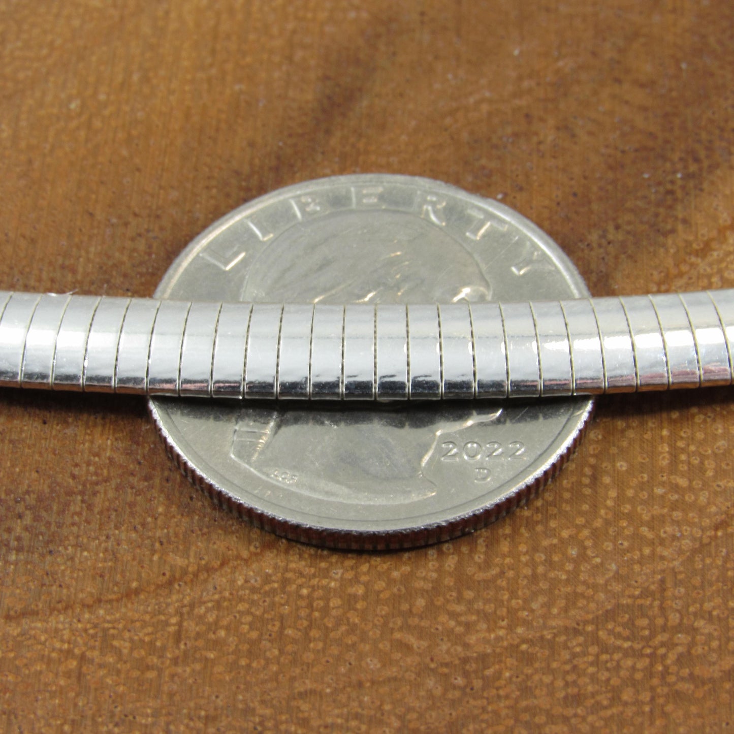 Solid 925 Sterling Silver Italian Flat Omega Chain Necklace, Women's Collar / Choker Chain, Stacking or Layering Necklace, Statement Jewelry