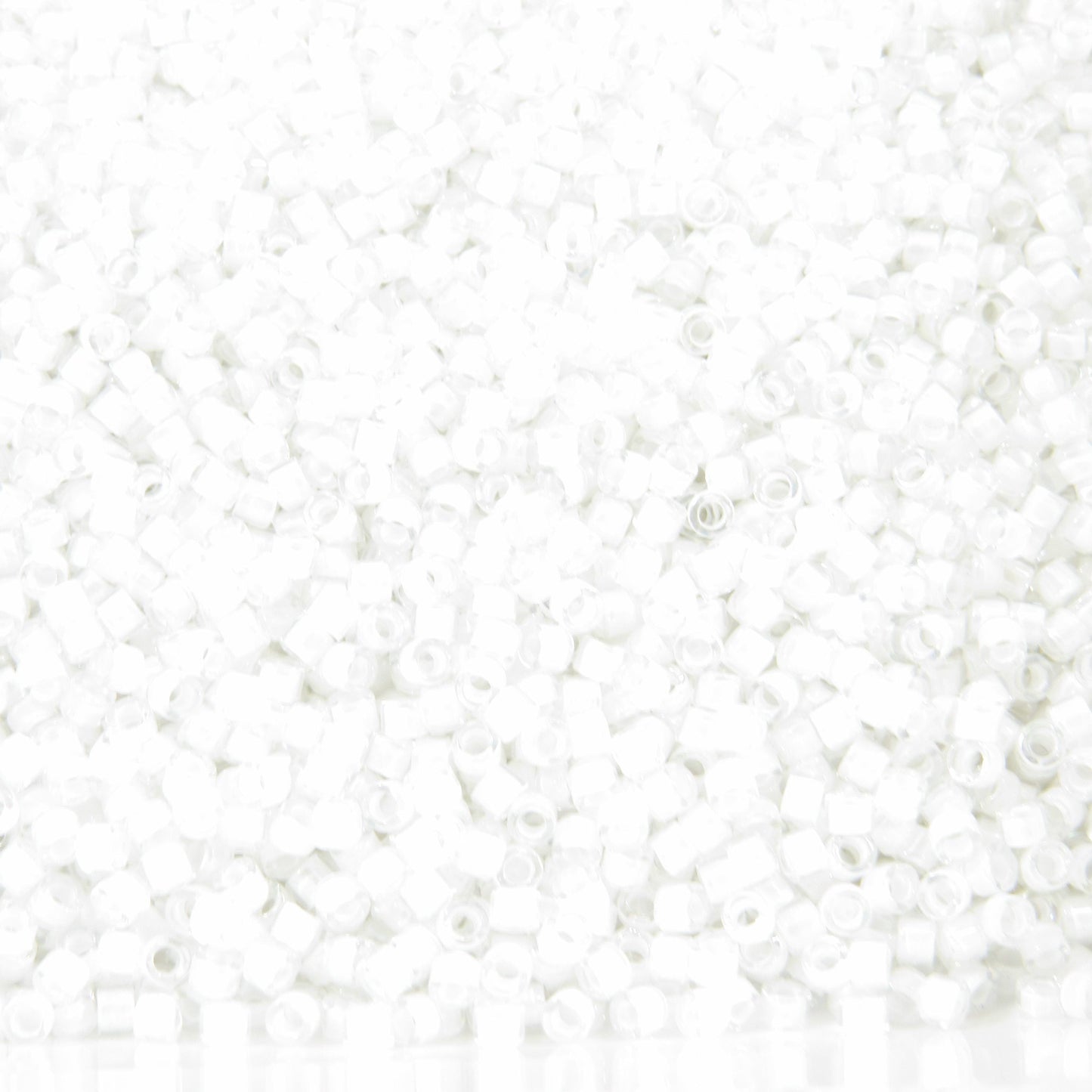 DB0066 11/0 Miyuki White Lined Crystal AB Delica Seed Beads, 5 Grams Tube, 25 Grams Bag DB66, DB-66 Japanese Glass Delicas for Jewelry