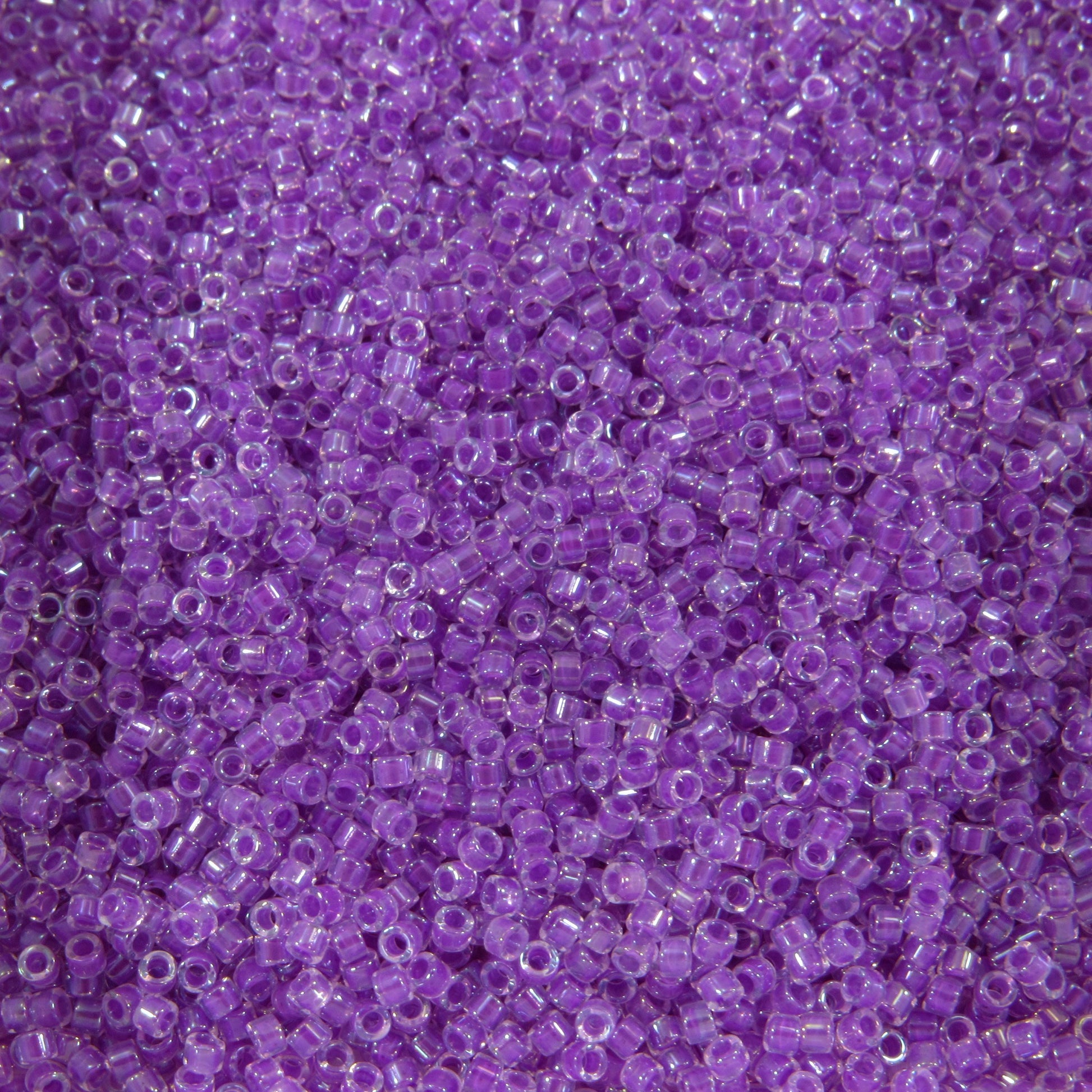 DB0073 11/0 Miyuki Magenta Lined Crystal AB Delica Seed Beads, 5 Grams Tube, 25 Grams Bag DB73, DB-73 Japanese Glass Delicas for Jewelry