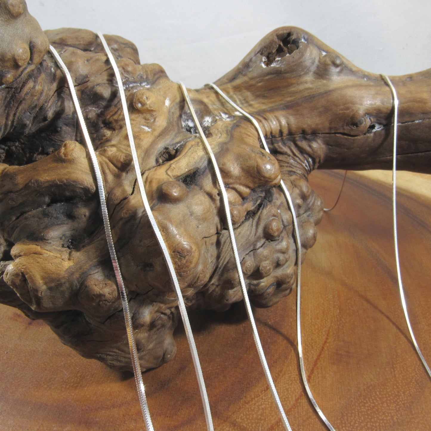 Solid 925 Sterling Silver Square Snake Chain, Feminine Minimalist Necklace for Women, Sleek & Modern Flexible Italian Jewelry for Pendants