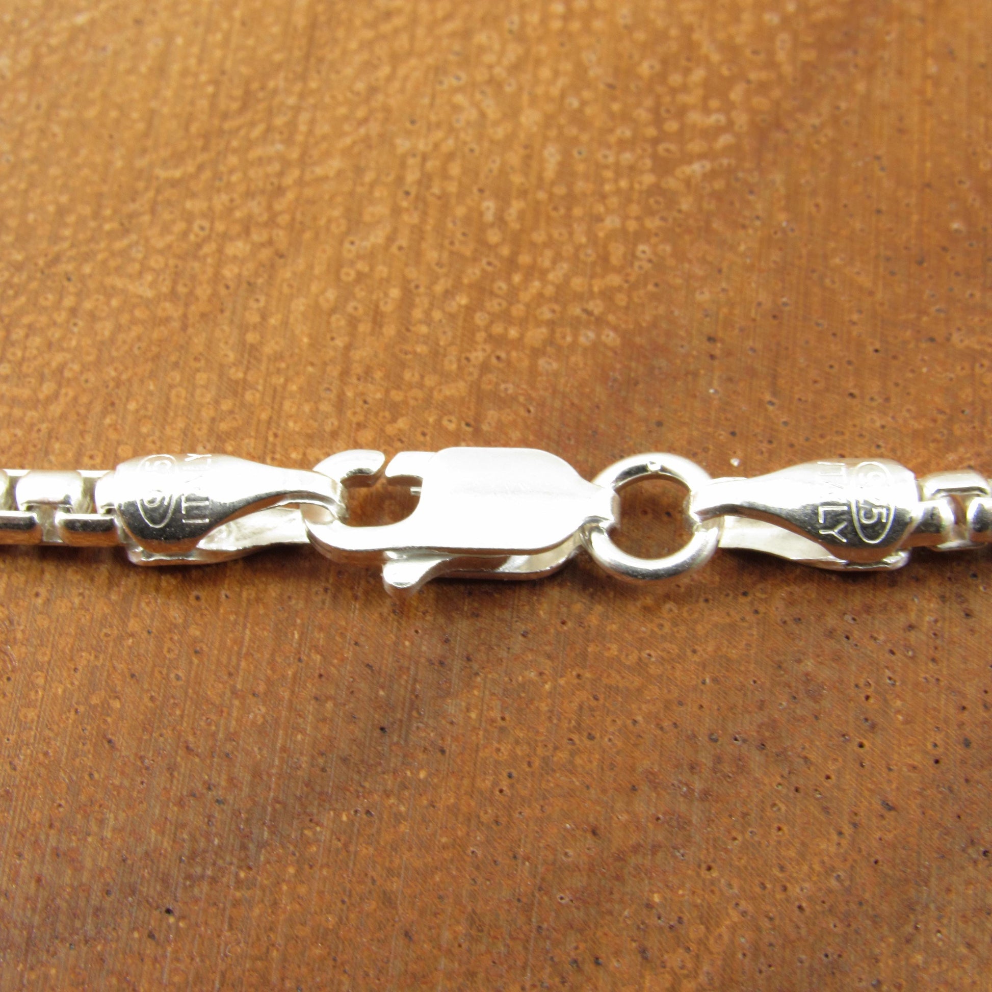 2.5MM Wide Solid 925 Sterling Silver Round Box Chain, Rounded Box Link Necklace, Unisex Italian Jewelry, All Sizes For Everyday Casual Wear