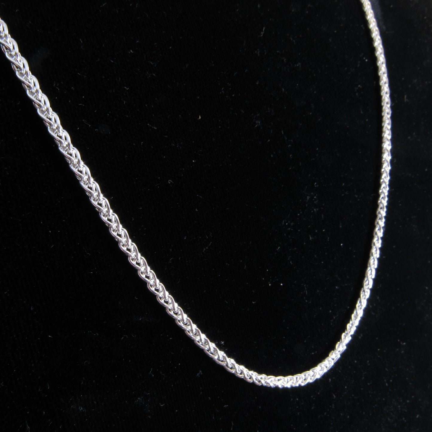 2.5MM Solid 925 Sterling Silver Wheat Chain for Men & Women, Italian Spiga Necklace, Bracelet or Necklace Chain, Made in Italy, 060 Gauge