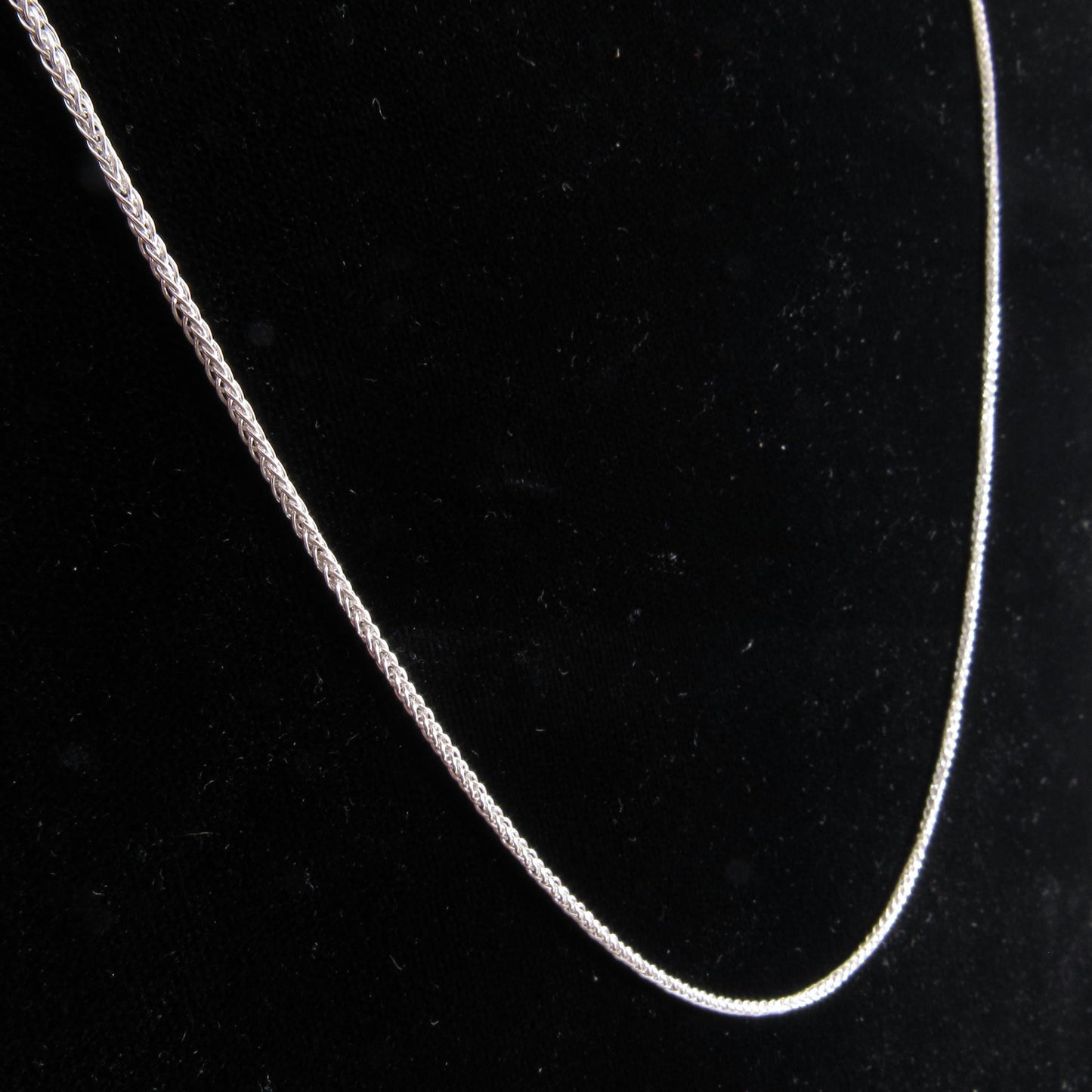 1.6MM Solid 925 Sterling Silver Wheat Chain for Women, Women's Italian Spiga Necklace, Layering Necklace Chain, Made in Italy, 035 Gauge