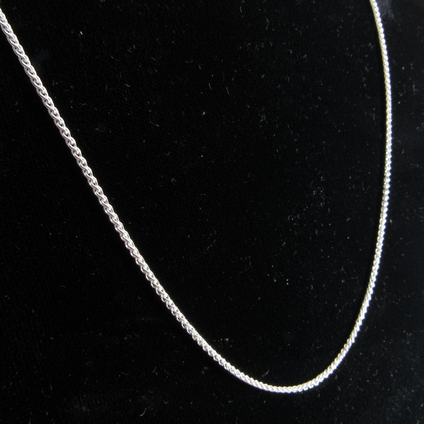 1.4MM Solid 925 Sterling Silver Wheat Chain for Women, Women's Italian Spiga Necklace, Layering Necklace Chain, Made in Italy, 030 Gauge