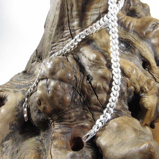 5.5MM Solid 925 Sterling Silver Men's Miami Cuban Link Chain, Mens Heavy Chain, Thick Italian Necklace or Bracelet for Men, Hip Hop Jewelry