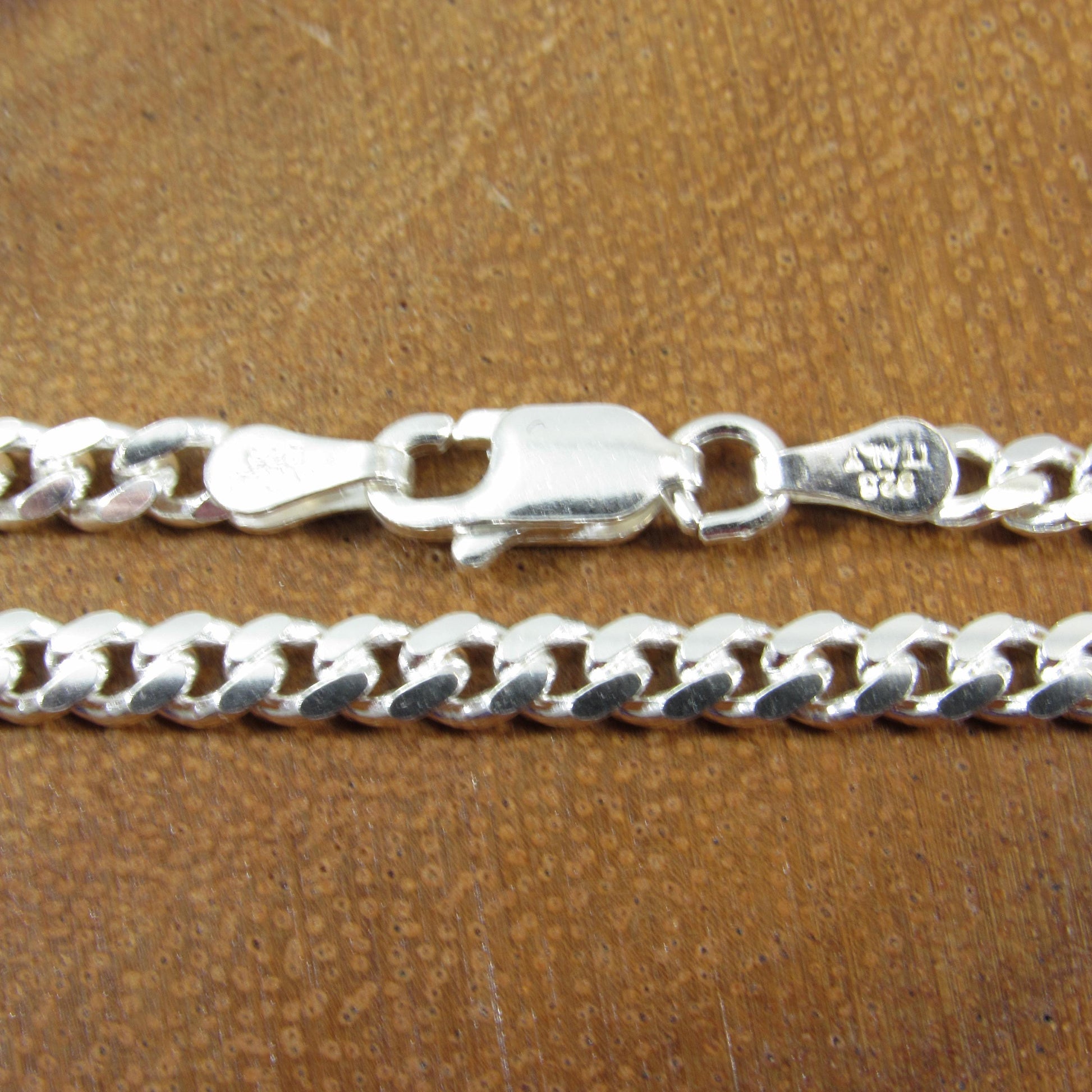 3.5MM Solid 925 Sterling Silver Men's Miami Cuban Link Chain, Mens Heavy Chain, Thick Italian Necklace or Bracelet for Men, Hip Hop Jewelry