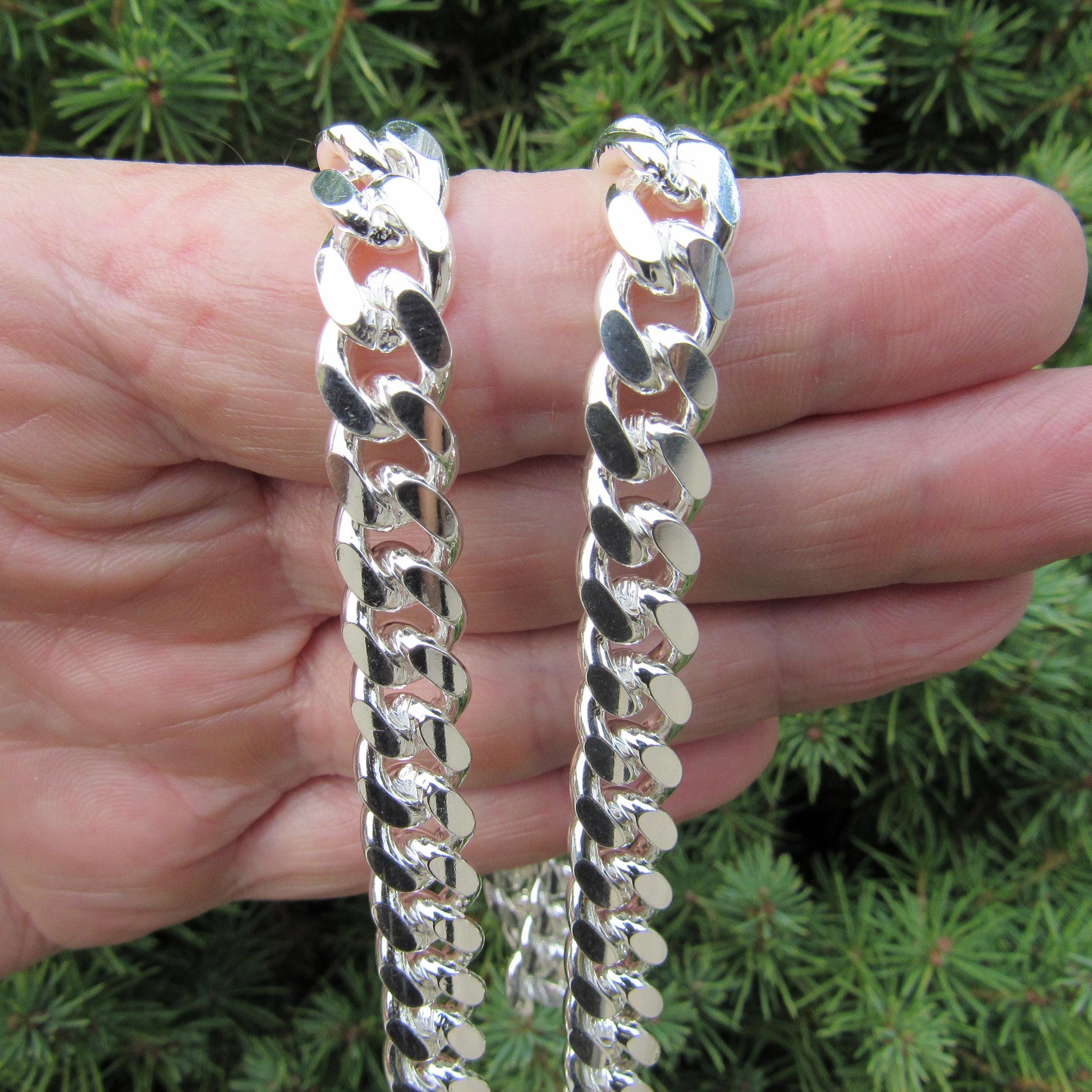 9.2MM Solid 925 Sterling Silver Men's Miami Cuban Link Chain, Mens Heavy Chain, Thick Italian Necklace or Bracelet for Men, Hip Hop Jewelry
