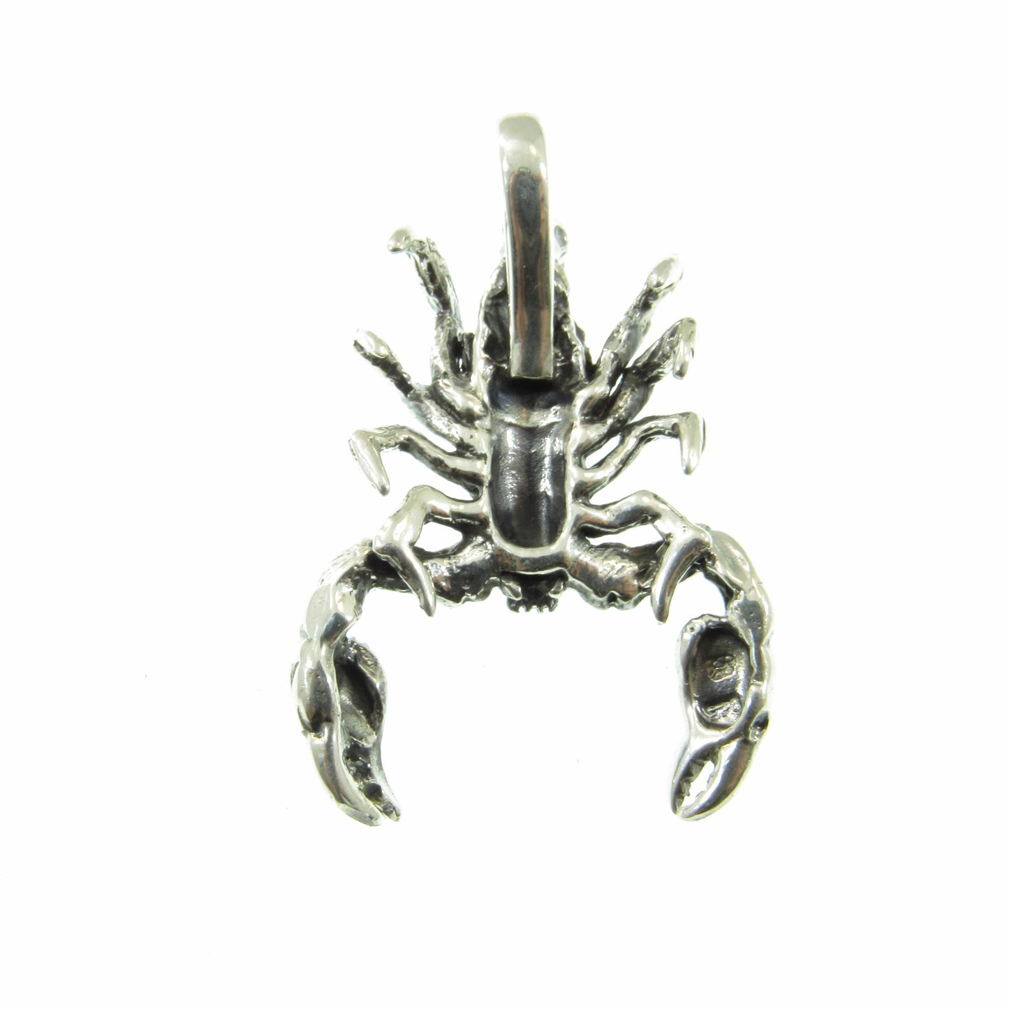 Solid 925 Sterling Silver Scorpion Slide Pendant – Handcrafted Large or XL Statement Piece – Zodiac Scorpio Sign – Bold Jewelry Gift for Him