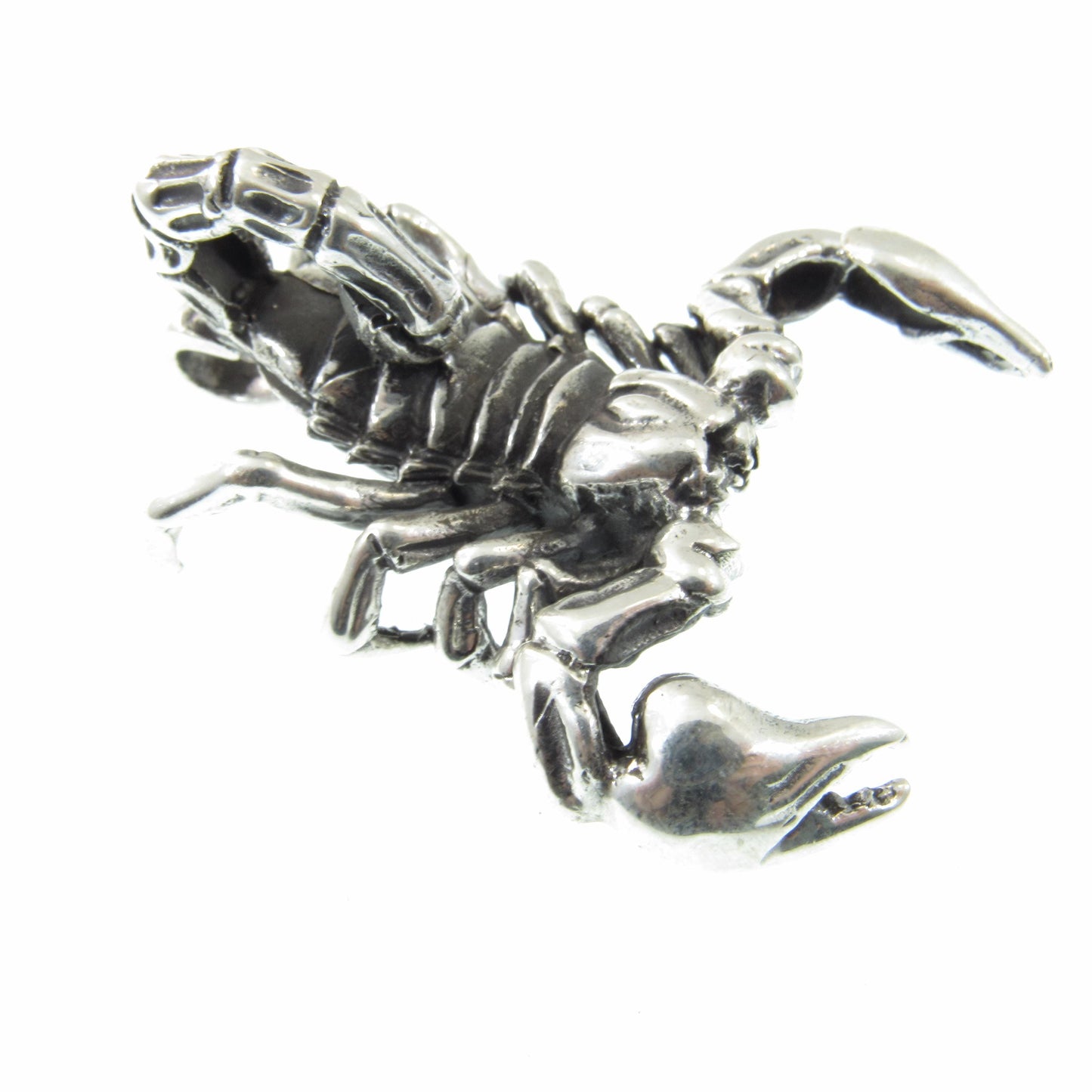 Solid 925 Sterling Silver Scorpion Slide Pendant – Handcrafted Large or XL Statement Piece – Zodiac Scorpio Sign – Bold Jewelry Gift for Him