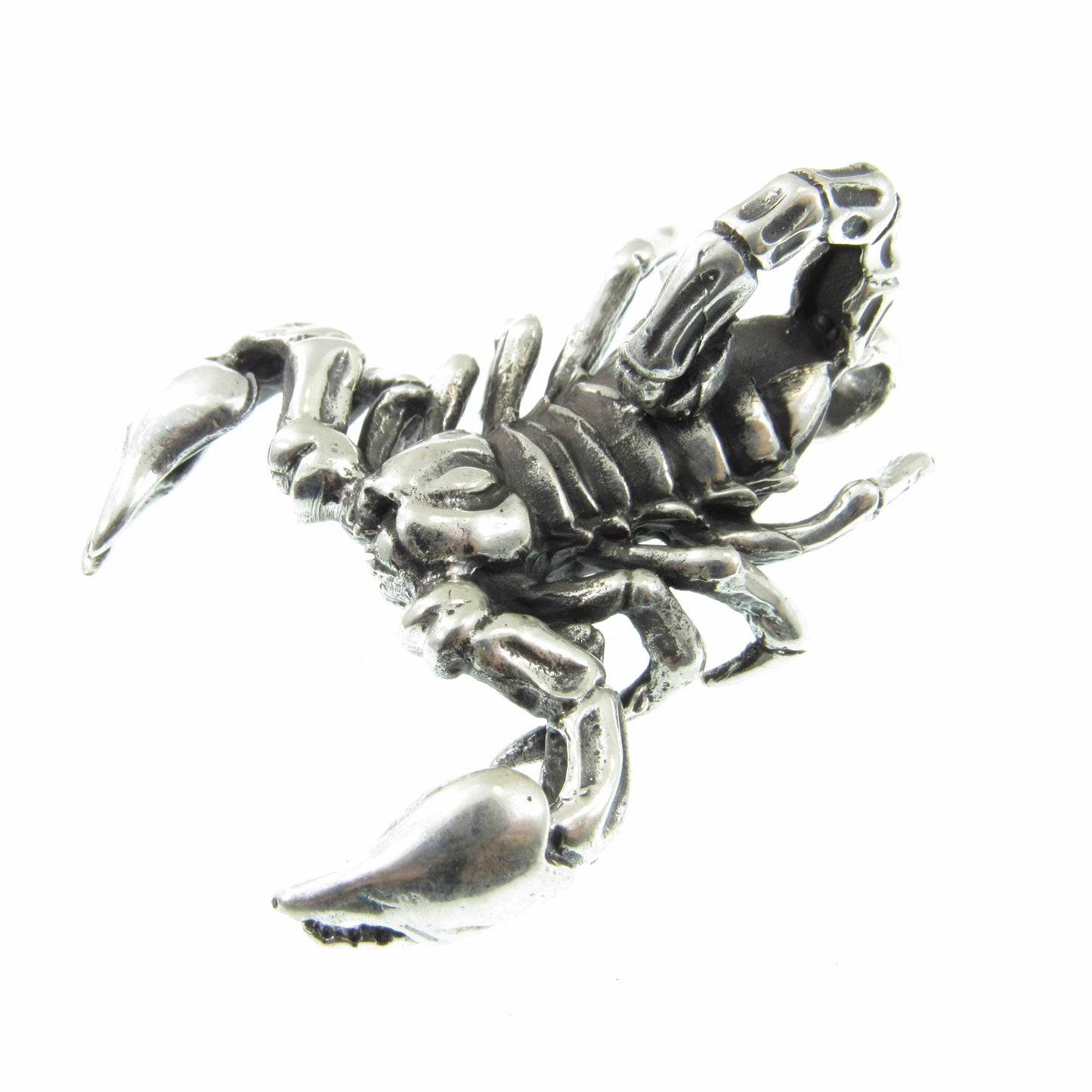Solid 925 Sterling Silver Scorpion Slide Pendant – Handcrafted Large or XL Statement Piece – Zodiac Scorpio Sign – Bold Jewelry Gift for Him