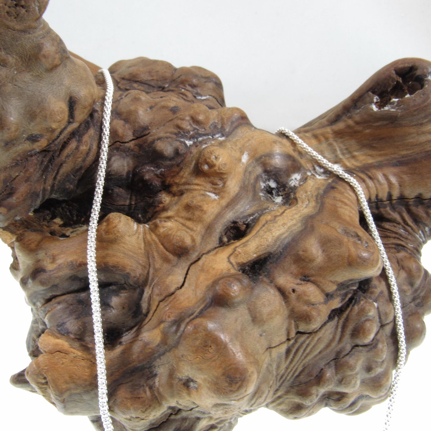 1.8MM Solid 925 Sterling Silver Popcorn Chain, Italian Women's Necklace, Made in Italy, Minimalist Feminine Style, Elegant Coreana Chain