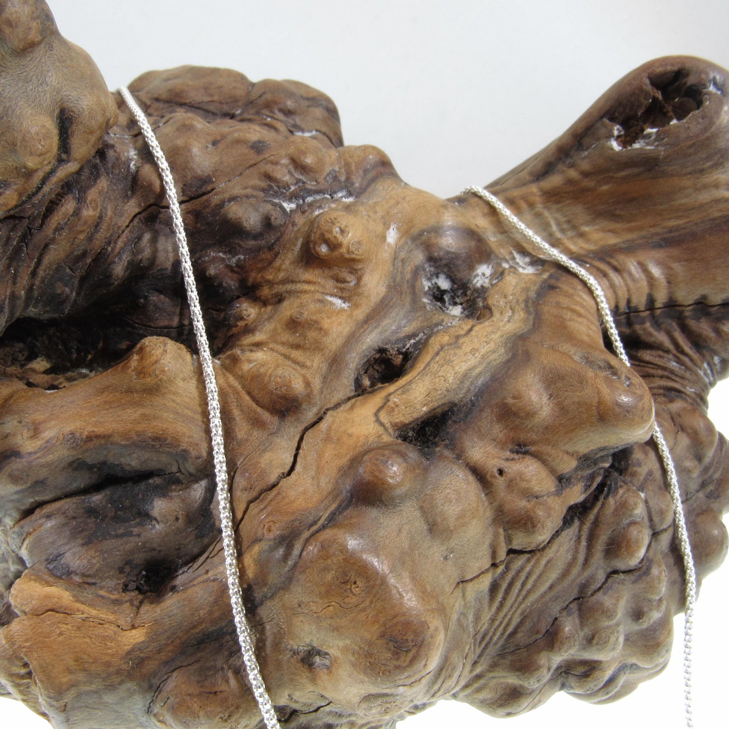 1.3MM Solid 925 Sterling Silver Popcorn Chain, Italian Women's Necklace, Made in Italy, Minimalist Feminine Style, Elegant Coreana Chain